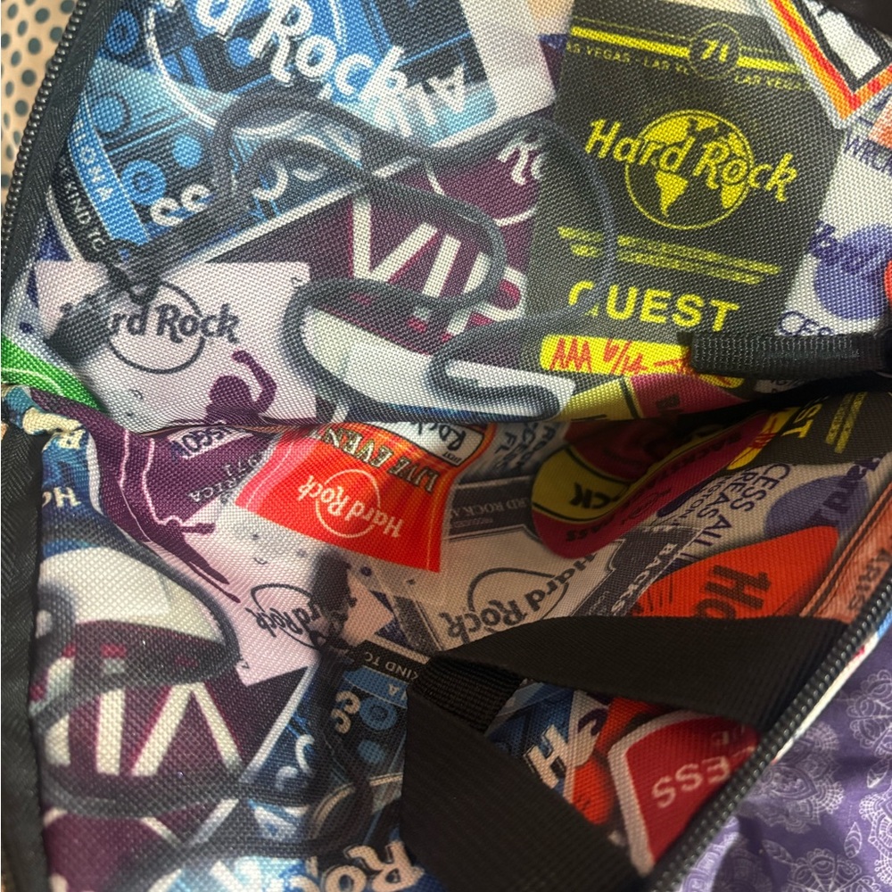 Hard Rock Cafe Colorful Access Pass Backpack - Picture 4 of 5